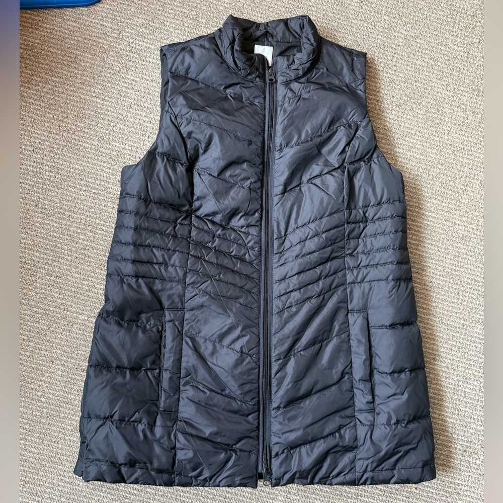 J. Jill Black down filled  Puffer Vest, Small